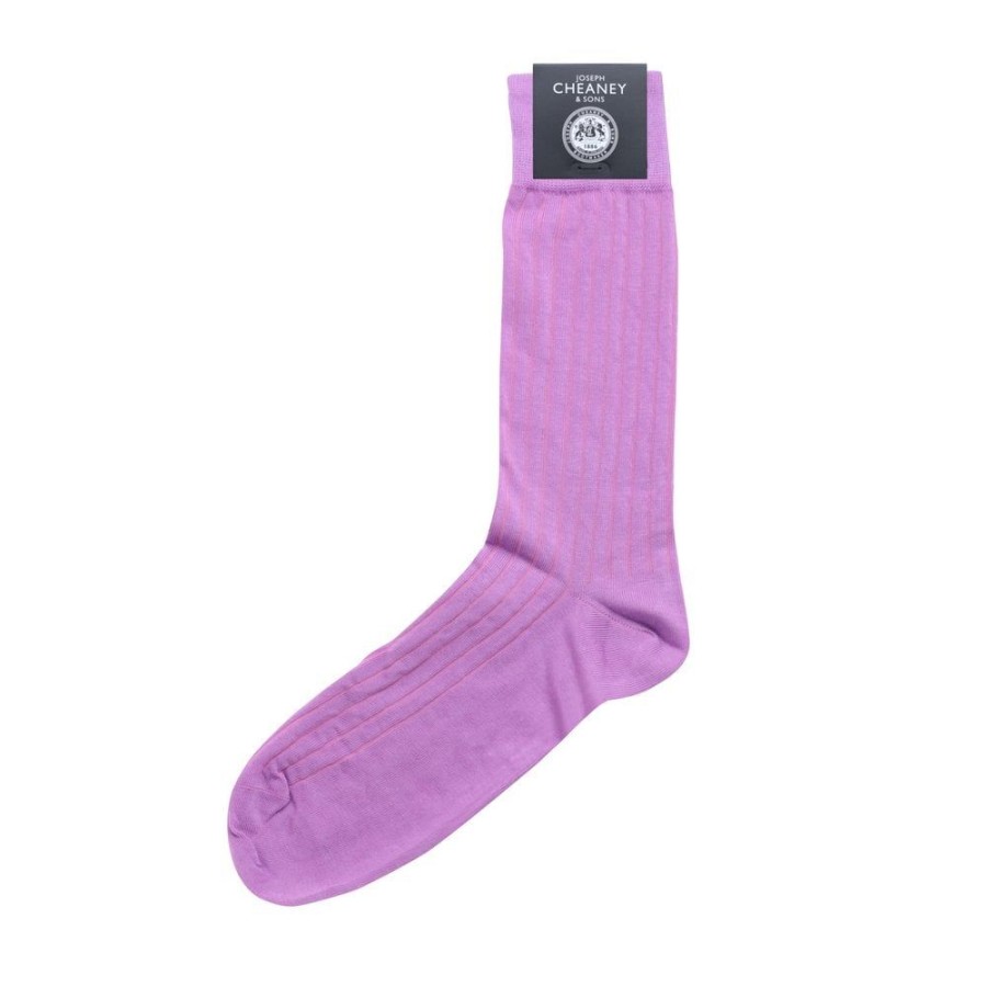 Accessories Corgi | Brecon Purple Mens Cotton Socks