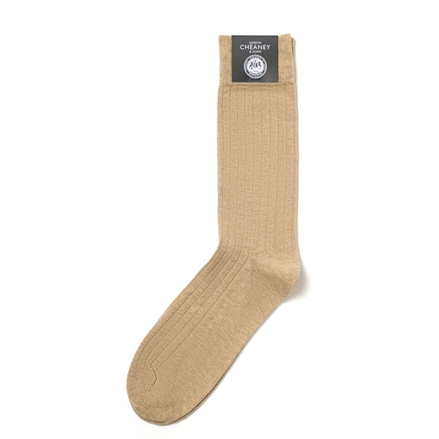 Accessories Corgi | Brecon Camel Mens Cotton Socks