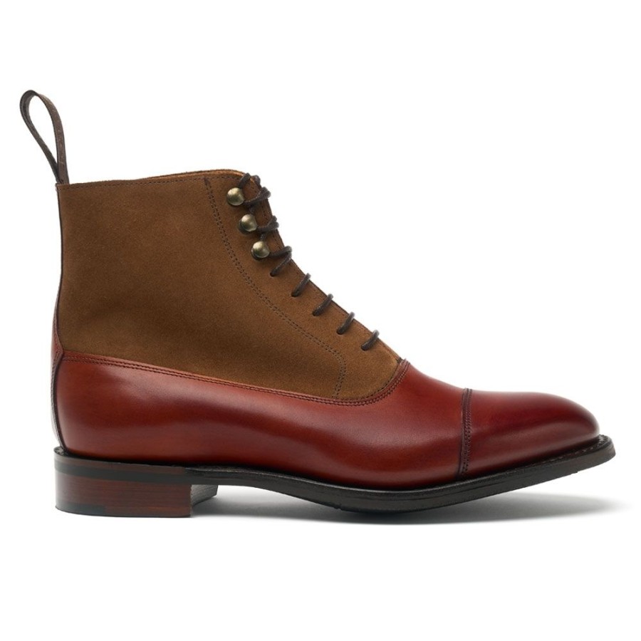 Women Cheaney Balmoral Boots | Anna D Balmoral Boot In Dark Leaf/Fox Suede