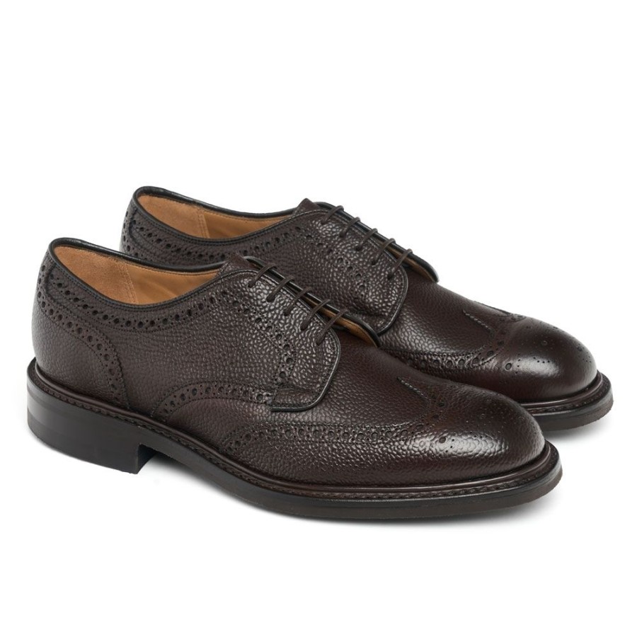 Men Cheaney Brogues | Bexhill R Derby Brogue In Walnut Grain Leather