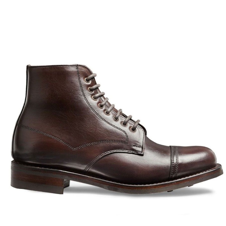 Women Cheaney Derby Boots | Jess Capped Derby Boot In Chicago Tan Chromexcel Leather