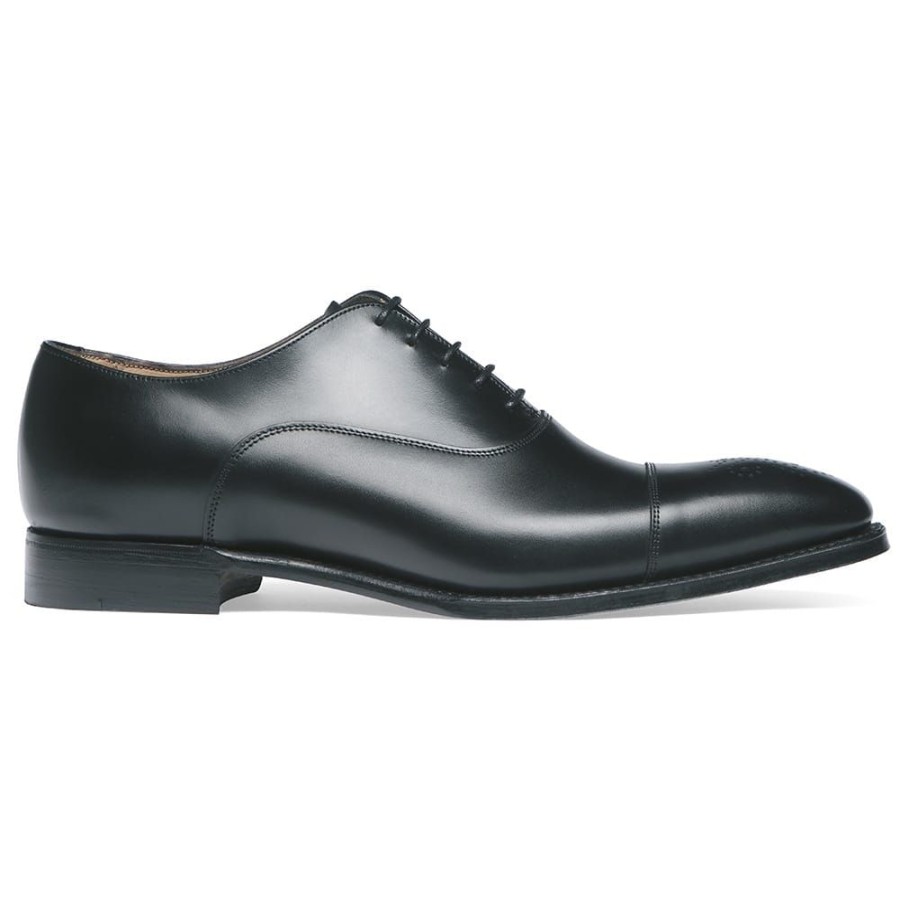 Men Cheaney Oxfords | Cambridge Oxford In Black Calf Leather | Leather Sole