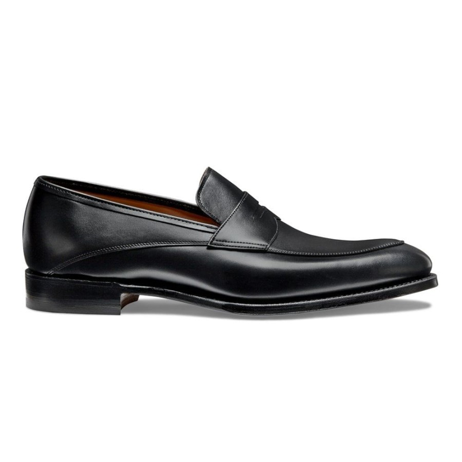 Men Cheaney Loafers | Lewisham Penny Loafer In Black Calf Leather